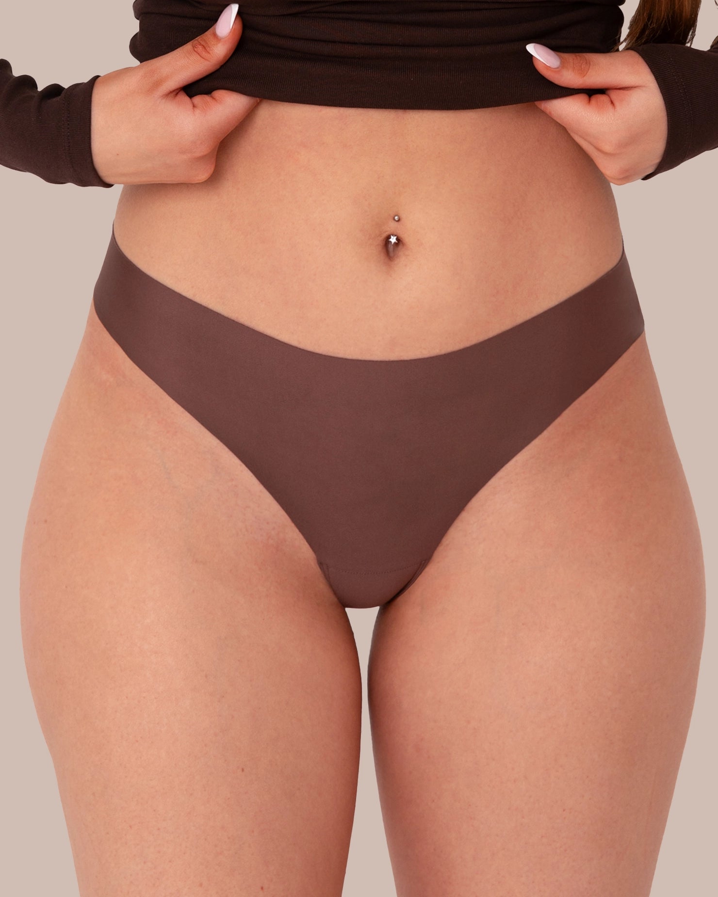 CONCEALER THONG BROWN